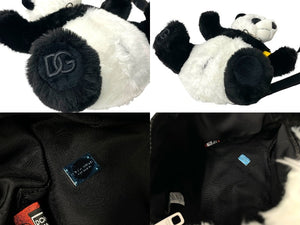 新品同様 DOLCE&GABBANA ドルチェアンドガッバーナ ショルダーバッグ パンダ 呪術廻戦 22SS ブラック ホワイト BM2110 中古 63779
