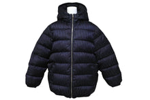 Load image into Gallery viewer, 極美品 DIOR ディオール ダウンジャケット オブリーク トロッター柄 ネイビー 12+ 1SBM21PUFE 美品 中古 63783