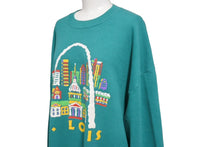Load image into Gallery viewer, JERZEES ジャージーズ 80s～90s セントルイス スウェット グリーン プリント トレーナー ヴィンテージ サイズXL 美品 中古 63786