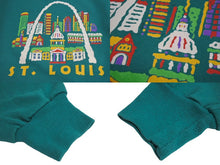 Load image into Gallery viewer, JERZEES ジャージーズ 80s～90s セントルイス スウェット グリーン プリント トレーナー ヴィンテージ サイズXL 美品 中古 63786
