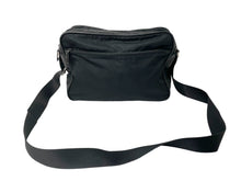 Load image into Gallery viewer, PRADA プラダ ショルダーバッグ VA0757 トライアングルロゴ ナイロン レザー ブラック シルバー金具 良品 中古 63799