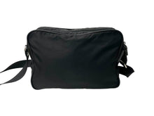 Load image into Gallery viewer, PRADA プラダ ショルダーバッグ VA0757 トライアングルロゴ ナイロン レザー ブラック シルバー金具 良品 中古 63799