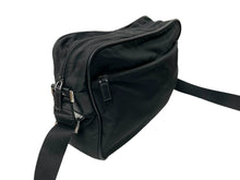 Load image into Gallery viewer, PRADA プラダ ショルダーバッグ VA0757 トライアングルロゴ ナイロン レザー ブラック シルバー金具 良品 中古 63799