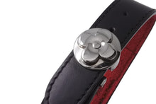 Load image into Gallery viewer, 極美品 LOUIS VUITTON ルイヴィトン ヴー グッドラック ブレスレット モノグラム ブラック レッド レザー 中古 63806