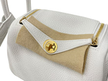 Load image into Gallery viewer, 新品未使用 HERMES エルメス ハンドバッグ リンディミニ ニューホワイトゴールド金具 トリヨンクレマンス W刻印 中古 63814