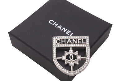 極美品 CHANEL シャネル ヴィンテージ ブローチ ココマーク ラインストーン B16V ココマーク 中古 63817