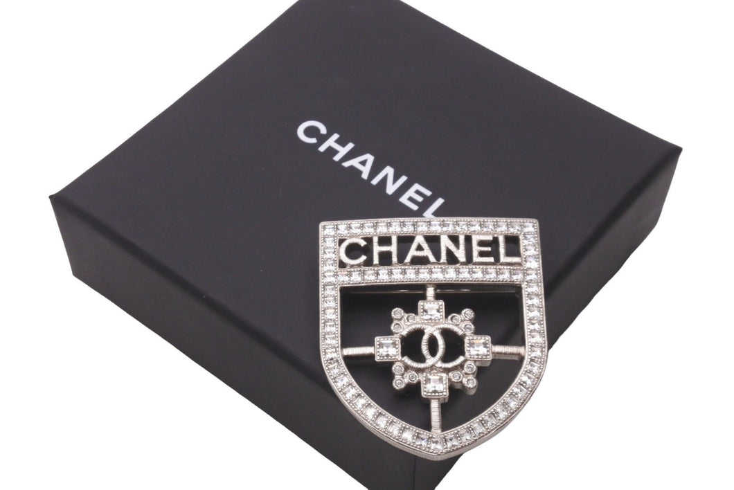 極美品 CHANEL シャネル ヴィンテージ ブローチ ココマーク ラインストーン B16V ココマーク 中古 63817