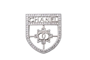 極美品 CHANEL シャネル ヴィンテージ ブローチ ココマーク ラインストーン B16V ココマーク 中古 63817