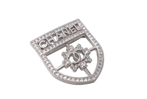 極美品 CHANEL シャネル ヴィンテージ ブローチ ココマーク ラインストーン B16V ココマーク 中古 63817