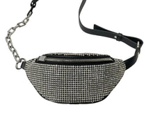 Load image into Gallery viewer, 極美品 Alexander Wang アレキサンダーワン ラインストーン ベルトショルダーバッグ 19SS MFQ8ZJYF1OXURQ3L シルバー 中古 63822