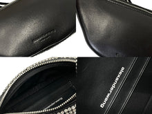 Load image into Gallery viewer, 極美品 Alexander Wang アレキサンダーワン ラインストーン ベルトショルダーバッグ 19SS MFQ8ZJYF1OXURQ3L シルバー 中古 63822