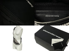Load image into Gallery viewer, 極美品 Alexander Wang アレキサンダーワン ラインストーン ベルトショルダーバッグ 19SS MFQ8ZJYF1OXURQ3L シルバー 中古 63822