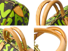 Load image into Gallery viewer, LOUIS VUITTON ルイヴィトン キーポル50 モノグラムグラフィティ スティーブン スプラウス M93700 グリーン 美品 中古 63828