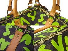 Load image into Gallery viewer, LOUIS VUITTON ルイヴィトン キーポル50 モノグラムグラフィティ スティーブン スプラウス M93700 グリーン 美品 中古 63828
