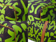 Load image into Gallery viewer, LOUIS VUITTON ルイヴィトン キーポル50 モノグラムグラフィティ スティーブン スプラウス M93700 グリーン 美品 中古 63828