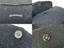 Load image into Gallery viewer, 極美品 CHROME HEARTS クロムハーツ ADAMS アダムス クロス 2WAY ラメ ハンドバッグ ブルー シルバー 中古 63829