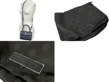 Load image into Gallery viewer, 極美品 CHROME HEARTS クロムハーツ ADAMS アダムス クロス 2WAY ラメ ハンドバッグ ブルー シルバー 中古 63829