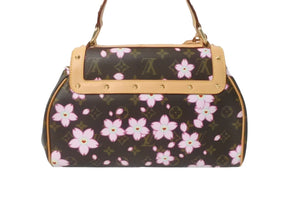 LOUIS VUITTON ルイ ヴィトン サックレトロPM マロン ハンドバッグ M92012 モノグラムチェリーブロッサム ブラウン 美品 中古 63835