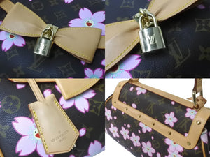 LOUIS VUITTON ルイ ヴィトン サックレトロPM マロン ハンドバッグ M92012 モノグラムチェリーブロッサム ブラウン 美品 中古 63835
