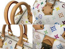 Load image into Gallery viewer, 極美品 LOUIS VUITTON ルイ ヴィトン ハンドバッグ スピーディ30 村上隆 M92643 PVC レザー ホワイト マルチカラー 中古 63836