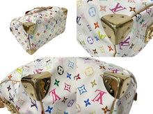 Load image into Gallery viewer, 極美品 LOUIS VUITTON ルイ ヴィトン ハンドバッグ スピーディ30 村上隆 M92643 PVC レザー ホワイト マルチカラー 中古 63836