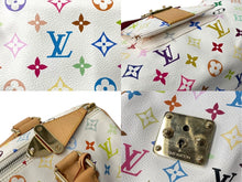 Load image into Gallery viewer, 極美品 LOUIS VUITTON ルイ ヴィトン ハンドバッグ スピーディ30 村上隆 M92643 PVC レザー ホワイト マルチカラー 中古 63836