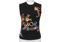 Load image into Gallery viewer, Christian Dior クリスチャンディオール タンクトップ ジョン・ガリアーノ期 2002年 2P12033136 ブラック サイズ36 美品 中古 63840