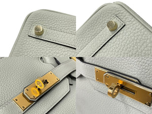 新品未使用 HERMES エルメス BIRKIN バーキン30 ハンドバッグ グリネヴェ トゴ ゴールド金具 B刻印 中古 63873