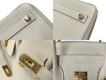 Load image into Gallery viewer, 新品未使用 HERMES エルメス ハンドバッグ Y刻印 バーキン25 クレ ローズゴールド金具トゴ 中古 63874