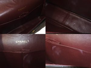 極美品 CHANEL シャネル チェーンショルダーバッグ マトラッセ30 キャビアスキン Wフラップ A58600 ブラック ゴールド 16番台 中古 63876
