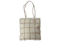 Load image into Gallery viewer, 極美品 CHANEL シャネル ショッピングトート 30番台 チェーントートバッグ ベージュ アイボリー ゴールド金具 中古 63879