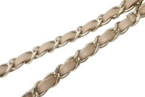極美品 CHANEL シャネル ショッピングトート 30番台 チェーントートバッグ ベージュ アイボリー ゴールド金具 中古 63879