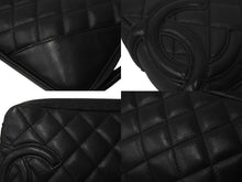 Load image into Gallery viewer, 極美品 CHANEL シャネル ポーチ ハンドバッグ カンボンライン ココマーク 9番台 ブラック ブラック 中古 63882