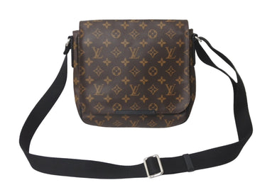 LOUIS VUITTON ルイヴィトン ディストリクトPM ショルダーバッグ M40935 モノグラム・マカサー ブラウン 美品 中古 63883