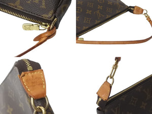 LOUIS VUITTON ルイヴィトン モノグラム アクセサリーポーチ ポシェットアクセソワール M51980 ブラウン 中古 63884