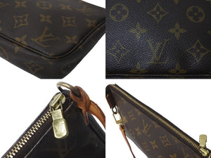 LOUIS VUITTON ルイヴィトン モノグラム アクセサリーポーチ ポシェットアクセソワール M51980 ブラウン 中古 63884