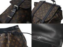 Load image into Gallery viewer, 新品同様 LOUIS VUITTON ルイヴィトン クリストファーGM モノグラムマカサーリュック M92295 ブラウン ブラック レザー 63887