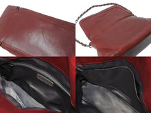 Load image into Gallery viewer, CHANEL シャネル チェーンショルダーバッグ ココマーク 11番台 ラムレザー レッド シルバー金具 美品 中古 63893