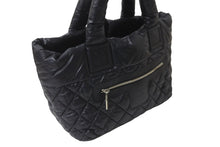 Load image into Gallery viewer, CHANEL シャネル コココクーン スモールトート ハンドバッグ A48610 15番台 ブラック シルバー金具 美品 中古 63894
