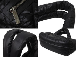 CHANEL シャネル コココクーン スモールトート ハンドバッグ A48610 15番台 ブラック シルバー金具 美品 中古 63894