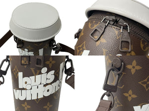 新品同様 LOUIS VUITTON ルイヴィトン エブリデイLV コーヒーカップ ショルダーバッグ M80812 ヴァージル ブラウン 中古 63895