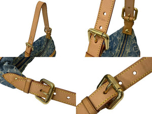 LOUIS VUITTON ルイヴィトン モノグラムデニム バギーPM ワンショルダーバッグ M95049 ブルー ショルダー 美品 中古 63898
