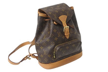 Load image into Gallery viewer, LOUIS VUITTON ルイヴィトン モノグラム モンスリMM バックパック M51136 ブラウン リュック 美品 中古 63899