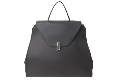 極美品 Valextra ヴァレクストラ イジィデ ラージ グレー レザー N402869  ハンドバックゴールド金具 美品 中古 63902
