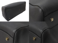 Load image into Gallery viewer, 極美品 Valextra ヴァレクストラ イジィデ ラージ グレー レザー N402869  ハンドバックゴールド金具 美品 中古 63902