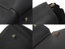 Load image into Gallery viewer, 極美品 Valextra ヴァレクストラ イジィデ ラージ グレー レザー N402869  ハンドバックゴールド金具 美品 中古 63902