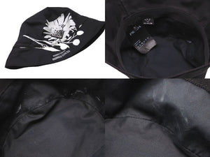 PRADA プラダ アートワークバケットハット ピーターデポッター P101 2021 1214 ナイロン ブラック サイズL 美品 中古 63905