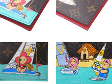 Load image into Gallery viewer, 新品同様 Louis Vuitton ルイ ヴィトン クーヴェルテュールNM パスポートケース 数量限定 IC M69746 ブラウン ピンク 中古 63906