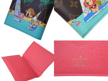 Load image into Gallery viewer, 新品同様 Louis Vuitton ルイ ヴィトン クーヴェルテュールNM パスポートケース 数量限定 IC M69746 ブラウン ピンク 中古 63906