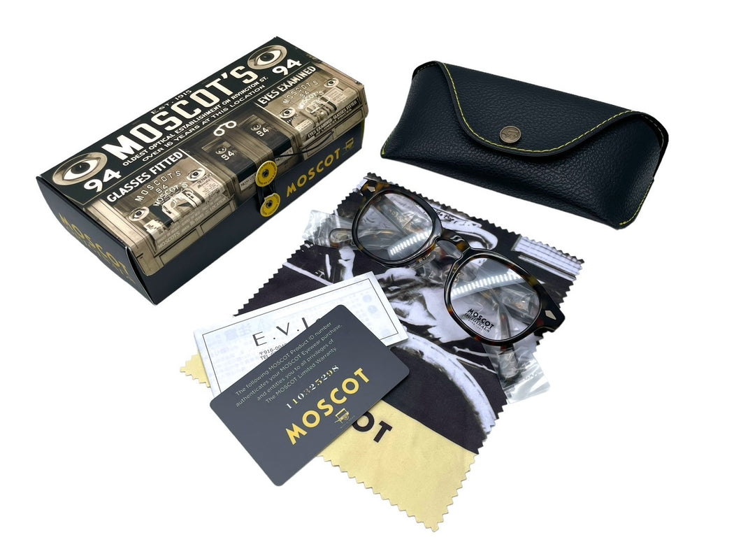 同じく同様 MOSCOT モスコット LEMTOSH レムトッシュ 伊達眼鏡 110325298 アセテート ブラウン サイズ46◻︎24-145 中古 63910 